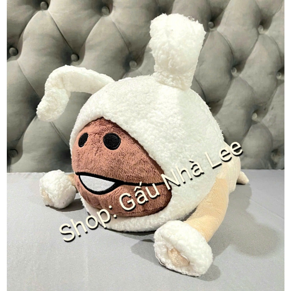 [ Nhật Bản ] [MS1710] Bé gấu bông Nấm Nameko cosplay, size 38cm, lông mềm mịn, hàng mới, full tem.
