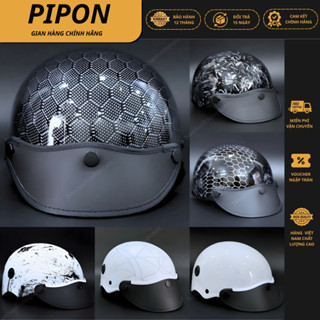 Nón bảo hiểm nhúng carbon đa dạng hình vân carbon , mũ bảo hiểm nửa đầu cao cấp xịn 2K phủ nano phù hợp cả nam nữ