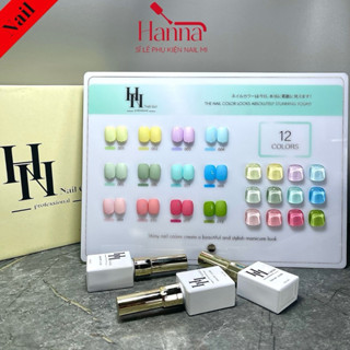  Set Sơn Gel HN GEL 12 Màu Tone Pastel Bộ Sưu Tập Màu Kẹo Ngọt Tươi Sáng Tặng Kèm Bảng Màu 