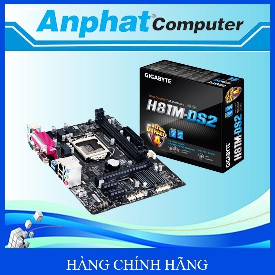 Bo mạch chủ Main Gigabyte H81-DS2 - Hàng Cty(Fullbox) - Bảo hành 12 tháng