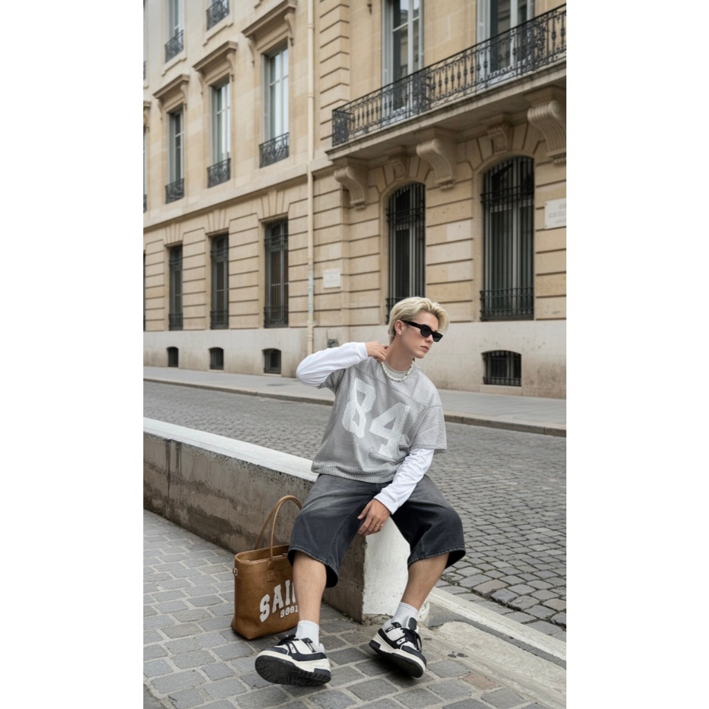 Áo Thun Lưới Nam Nữ The Bad God 84 Rising Form Boxy Áo Phông Unisex Local Brand | BigBuy360 - bigbuy360.vn