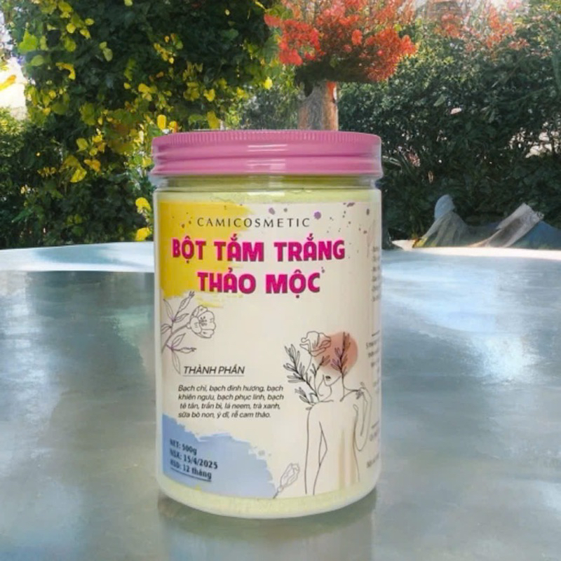 ( Tặng 10gr niacinamide) - BỘT TẮM THẢO MỘC CAMICOSMETIC 500gr