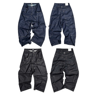  MBI DOUBLE KNEES BAGGY JEANS | quần jeans thiết kế ống to 