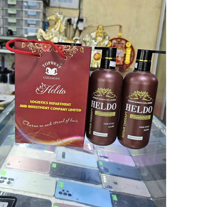 DẦU GỘI & XẢ cặp HELDO cao cấp 500ml (SIÊU MỀM MƯỢT)