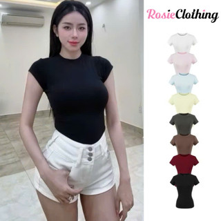  Áo Thun Cổ Tròn Tshirt Nữ Chất Vải Thun Ngắn Tay Form Ôm Babytee Body Thắt Eo WAT012 