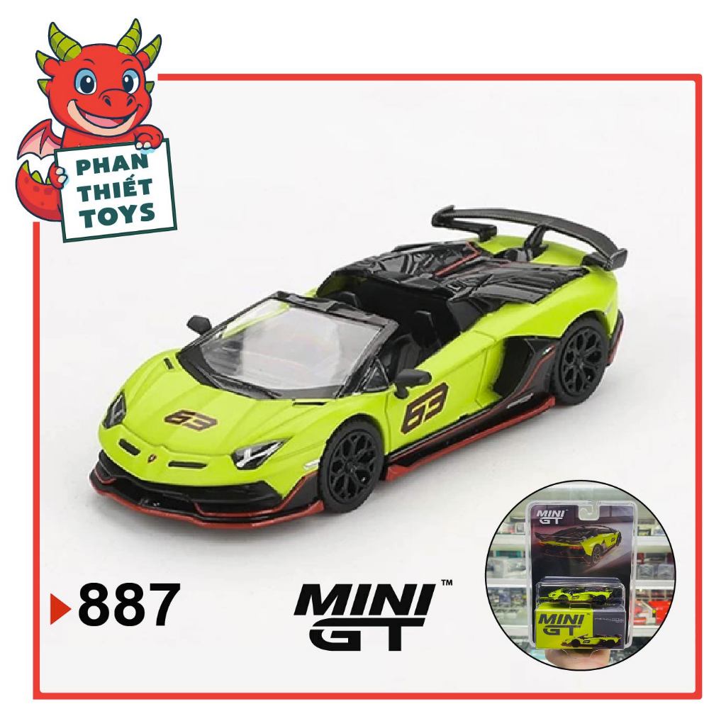 Mô Hình Lamborghini Aventador SVJ 63 Roadster