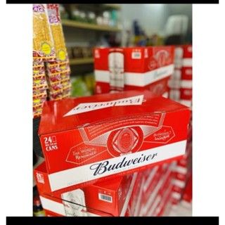  Bia Budweiser lon 330ml thùng 24 lon date 19-1-2026 