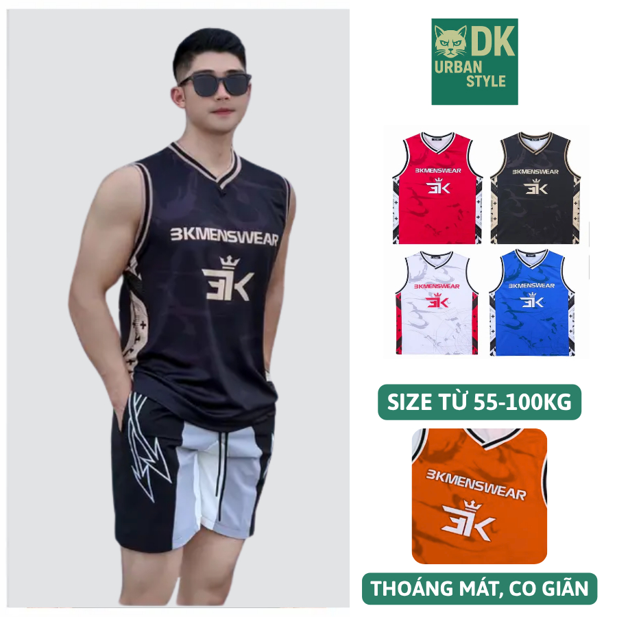Áo Tanktop Thể Thao DK URBAN Áo 3 Lỗ Bóng Rổ Chất Liệu Thun Lạnh Siêu Thoáng Khí