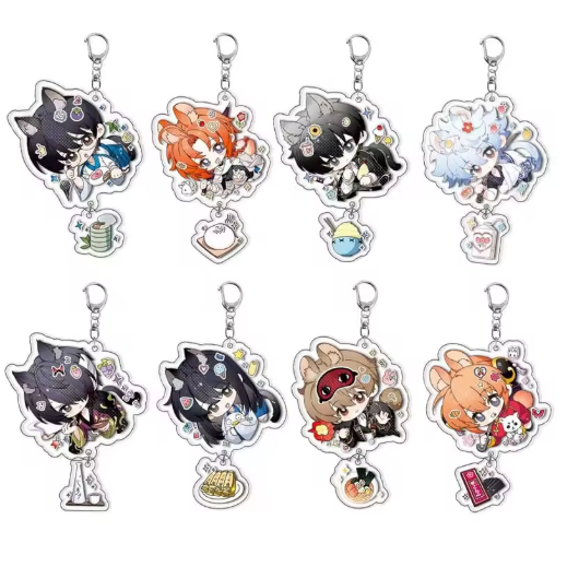 “Móc khóa anime GINTAMA, figure dễ thương các nhân vật Sakata Gintoki, Shimura Shinpachi, Kagura, mặ