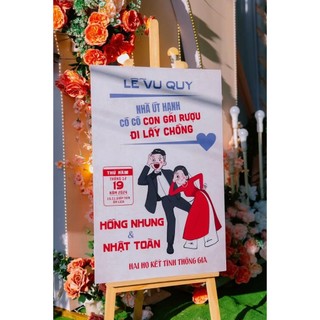 [MS 201-250] Bảng Welcome Đám Cưới