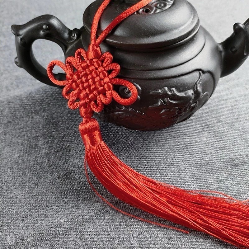 Tua rua kết đồng tâm, tua rua liên hoa ngọc bội hoa sen, tua rua cổ trang treo trang trí tết