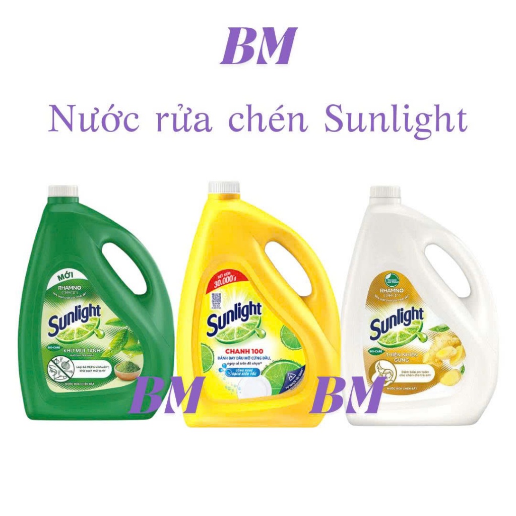 Nước rửa chén Sunlight thiên nhiên can 3,6Kg