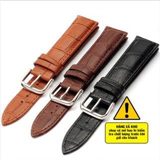 [XẢ KHO] Dây da đồng hồ nam nữ đủ size 12/14/16/18/19/20/21/22/24mm