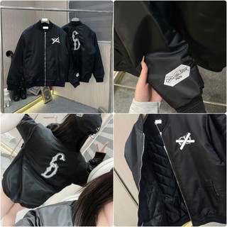 Áo Khoác Nam Trần Bông Đì Ô Logo Thêu CD Cực Chất - Khoác Bomber Đì Ô CD Logo Thêu Chữ Trắng Cao Cấp 