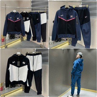  Bộ Nỉ Nam Nai Kì Tech Thêu Logo Pari Siêu Ngầu - Set Bộ Nam Thu Đông Naitech Logo Thêu Paris Cao Cấp 