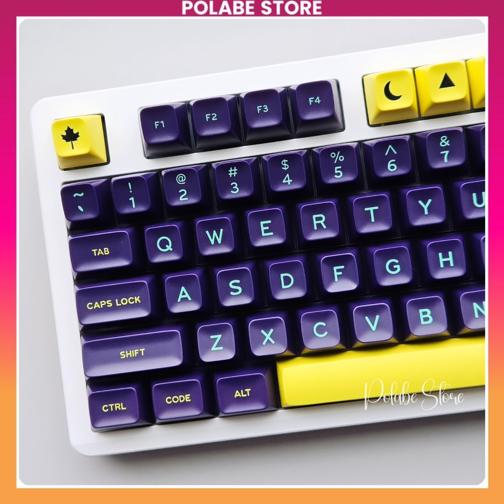 Keycap SA Cyberpunk SA Profile Keycap double shot bàn phím cơ Polabe Store