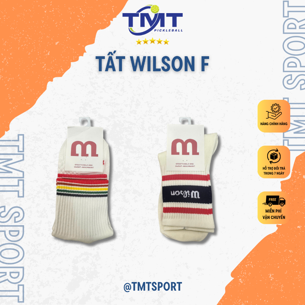 Tất Wilson F Êm - Thoáng Khí - Chống Trơn Trượt Tốt...