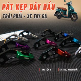Pát kẹp dây dầu CNC GH-Racing cho xe tay ga bên Trái - Phải Stylo 160, Vario, AB - Phụ kiện, phụ tùng xemay