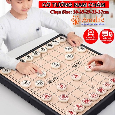 Bộ Cờ Tướng Bằng Nhựa Cao Cấp - Cờ Tướng Có Lực Hút Nam Châm - Đồ Chơi Trí Tuệ Cho Trẻ Em Người Lớn Chính Hãng Amalife