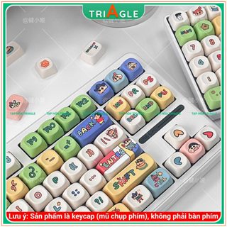  Keycap Cậu bé Bút Chì - Crayon Shin-chan Chất Liệu PBT Dye Sub MOA Bộ 144 Nút Cho Bàn Phím Cơ 