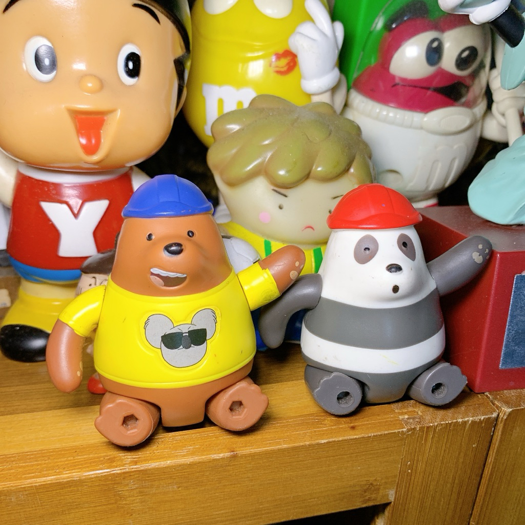 đồ chơi gấu We Bare Bears nhựa dễ thương