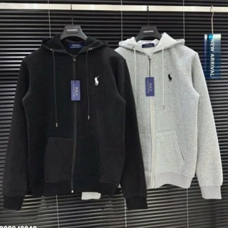  Áo Hoodie Zip Áo Nỉ Sweater Nam Nữ thêu con ngựa Áo Hoodie unisex basic nỉ bông dày ấm phong cách Hàn Quốc Fom Rộng 