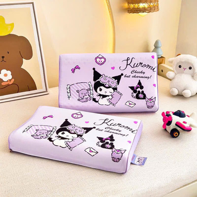 Gối cao su non có lỗ thông hơi thoáng khí, vỏ cotton mềm mịn dành cho bé từ 1-10 tuổi hàng cao cấp
