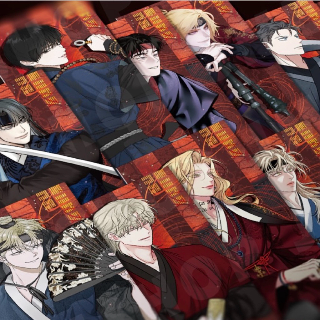 PHỤ KIỆN MANHWA BOMTOON - Pack card random, Keyring, Standee