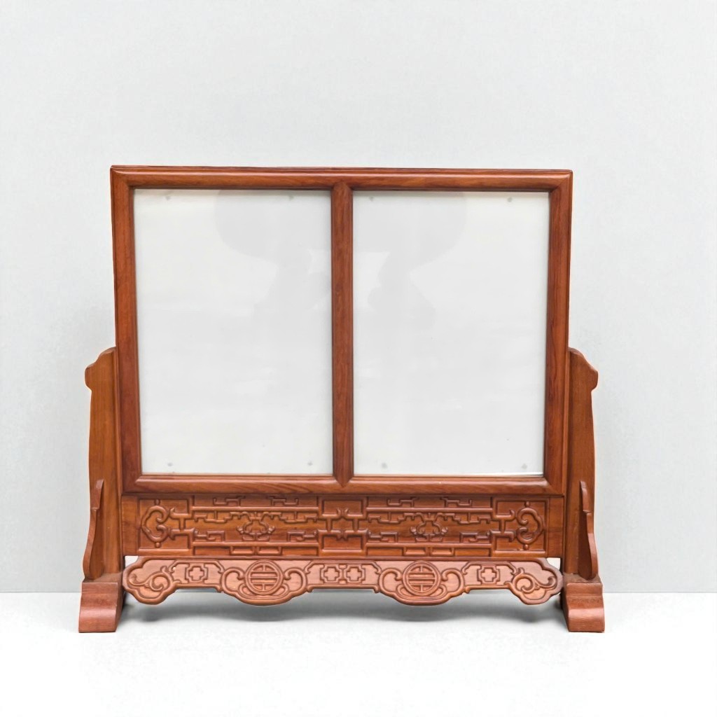 Khung ảnh bàn thờ chiện đôi gỗ hương kích thước ảnh 15x21