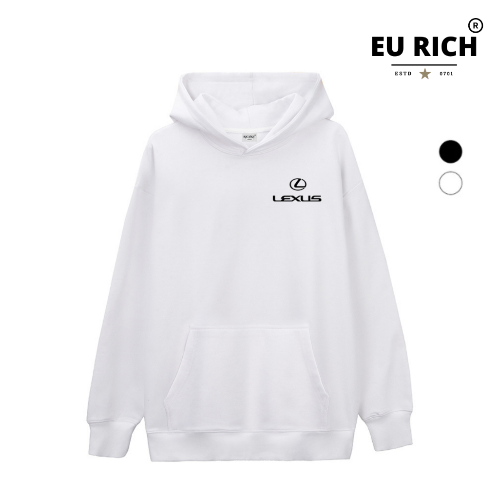 Áo Hoodie Eu Rich Premium Nỉ Logo Left Lexus Luxury Car