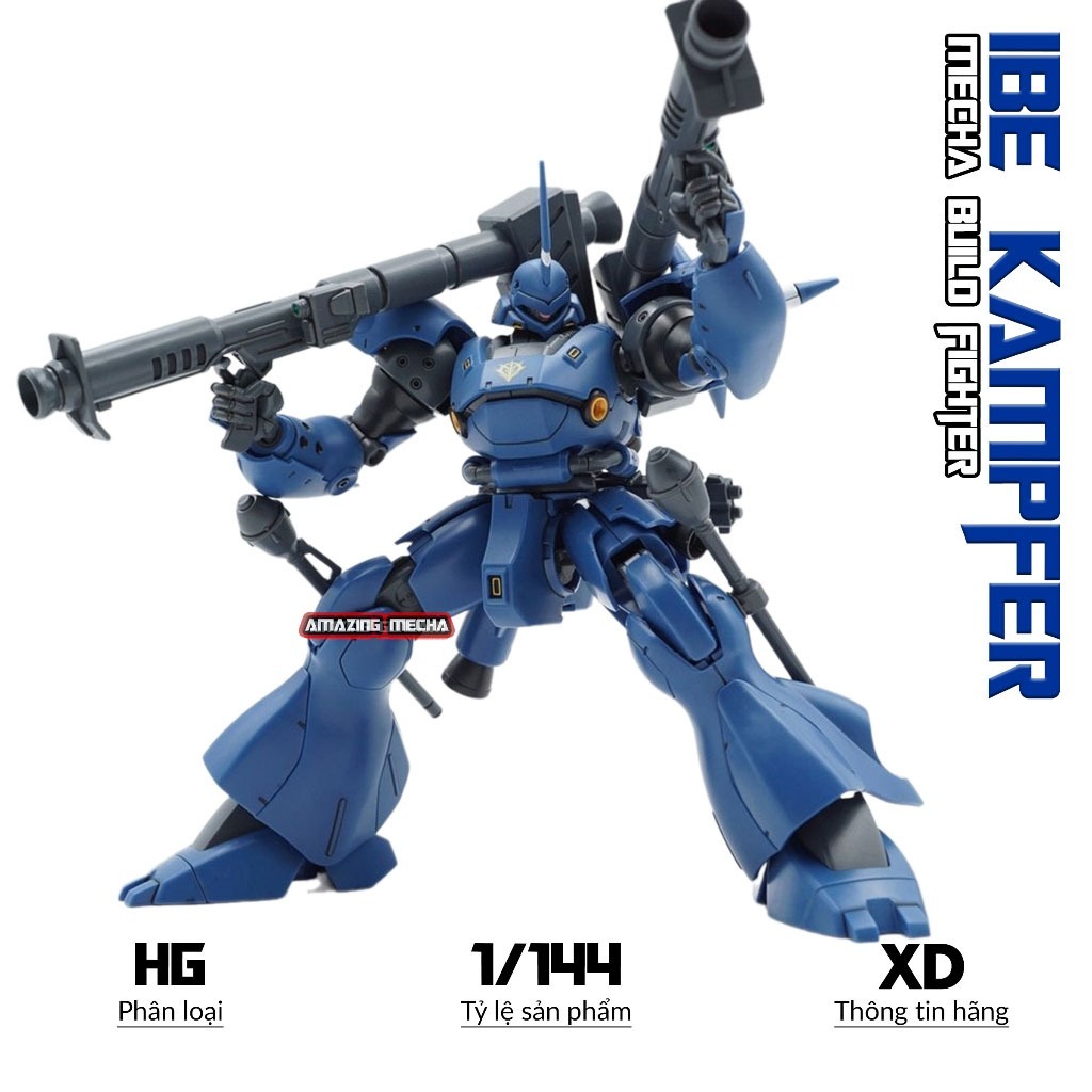 Mô hình HG Kampfer Fighter, 1/144 Mecha, Đồ chơi lắp ráp nhựa