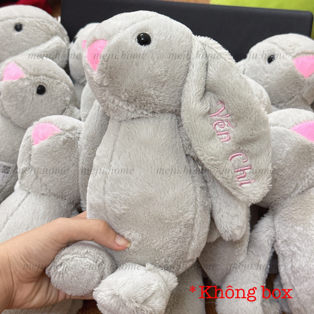 [ THÊU TÊN ] Thỏ Jellycat Thêu Tên theo yêu cầu - Meju - quà tặng cho bé người yêu kỉ niệm bạn gái v