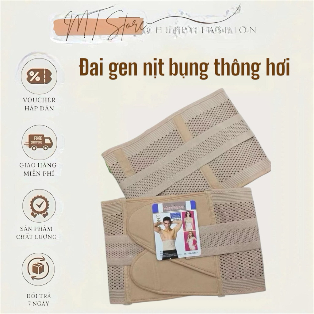 Đai nịt bụng thông hơi sau sinh định hình eo thon