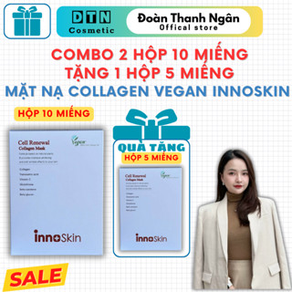    COMBO 20 MIẾNG + Tặng Thêm 5 Miếng   Mặt nạ Collagen Vegan Innoskin 25ml 