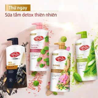   DATE 2028  Sữa Tắm LIFEBUOY 800G Detox Matcha Khổ Qua,Muối hồng và Than Hoạt tính 