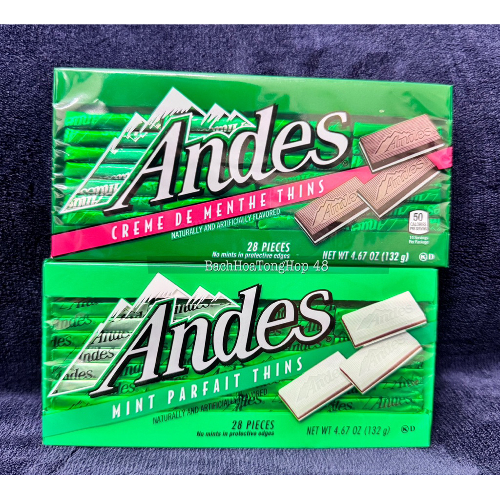 [ Hàng Mỹ ] - Socola Andes Bạc Hà ; Sữa Bạc Hà