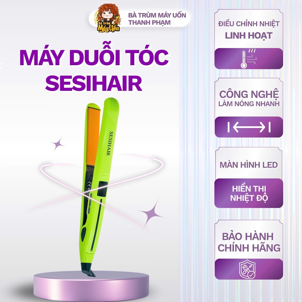 Máy duỗi tóc - máy là tóc -máy duỗi cúp - bà trùm máy uốn THANH PHẠM