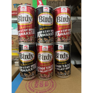 Combo 2 Cà Phê Lon Birdy Uống Liền Vị Sữa/Cà Phê Đen 170ml