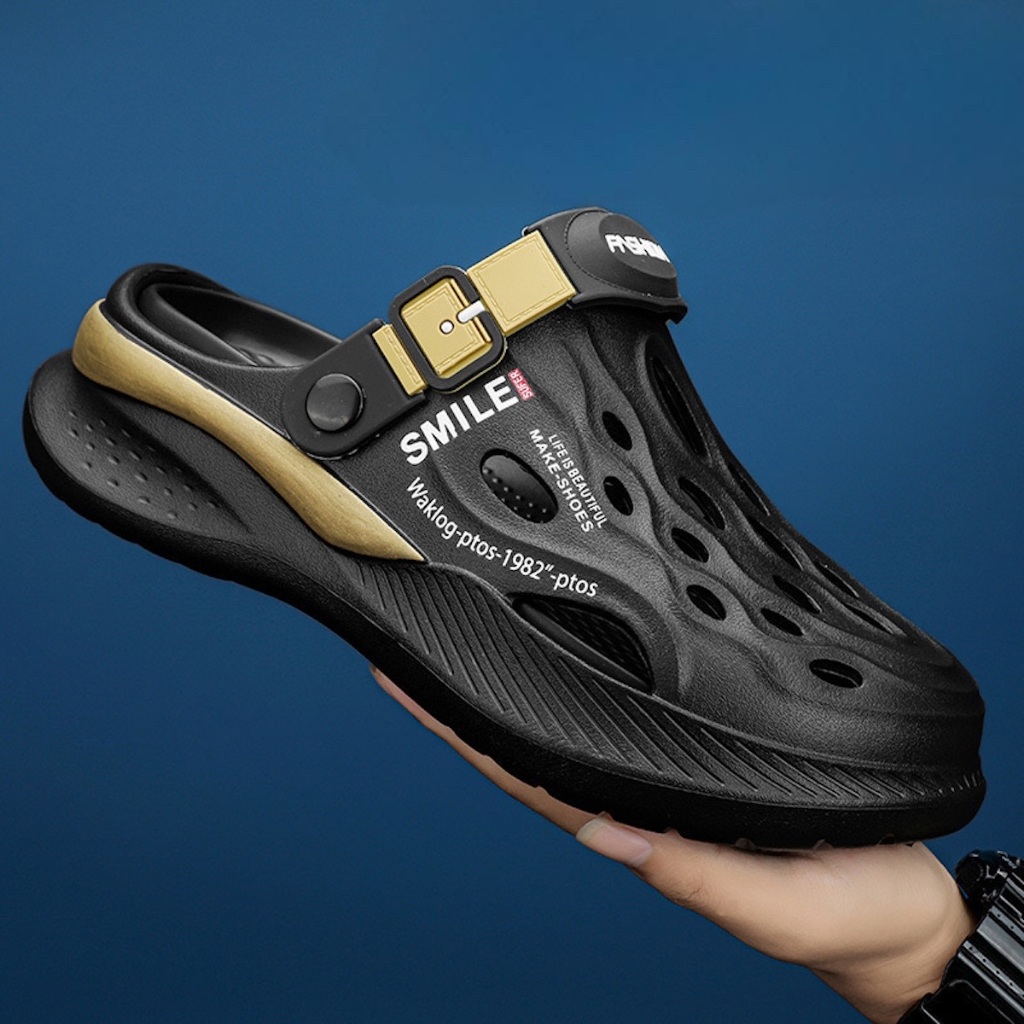 [FREESHIP-giao ngay] Giày sục nam nữ đệm khí, dép sục quai hậu đi mưa đi chơi đi học đi làm đế mềm êm siêu bền