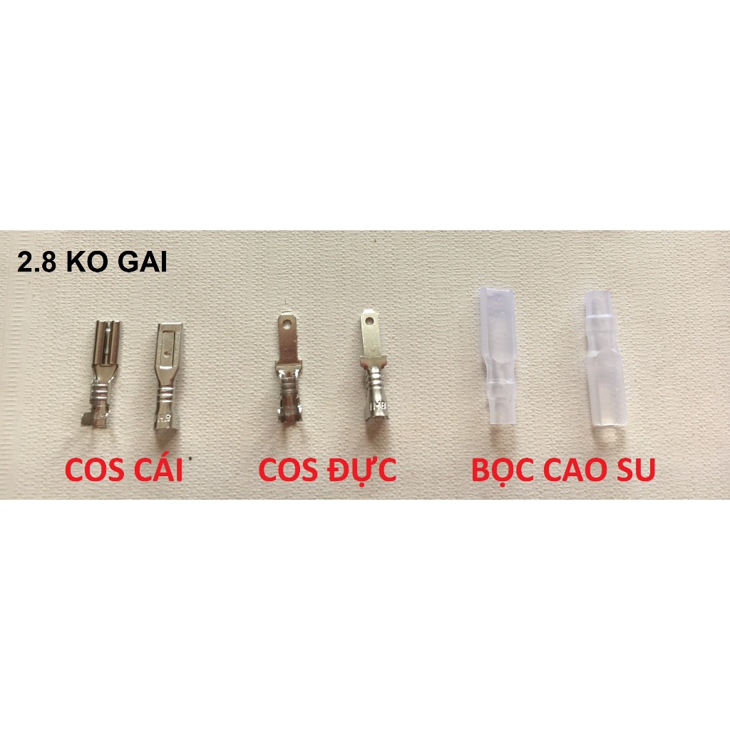 Đầu cos đực cái 2.8mm không gai
