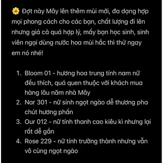 Xịt Thơm Quần Áo MYD. Fabric Perfume