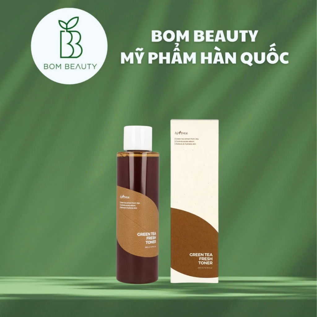 Nước hoa hồng Isntree Green Tea Fresh Toner Nuôi Dưỡng Phục Hồi Da Chiết Xuất Trà Xanh (2/2029)