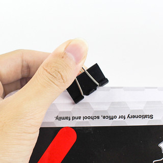 Kẹp Bướm Đen, sơn tĩnh điện cao cấp, hộp 12 cái, đủ các size từ 15mm-51mm | Stacom C415, C419, C425, C432, C441, C451