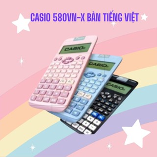 Máy tính học sinh CASIO fx580vnx bản tiếng việt, dùng cho học sinh cấp 2 và cấp 3 / Bảo Hành 2 Năm