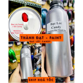  Màu sơn Bạc Chuyên Lót Màu Candy Loại Siêu Mịn Ánh Thép Hệ 1K  Sơn oto- Xe máy Đóng gói tuỳ chọn 