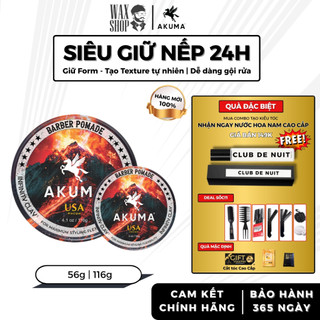  Sáp vuốt tóc nam Akuma Infinity Clay 56g | 116g chính hãng gel wax giữ nếp tóc 10h - Waxshop C2 
