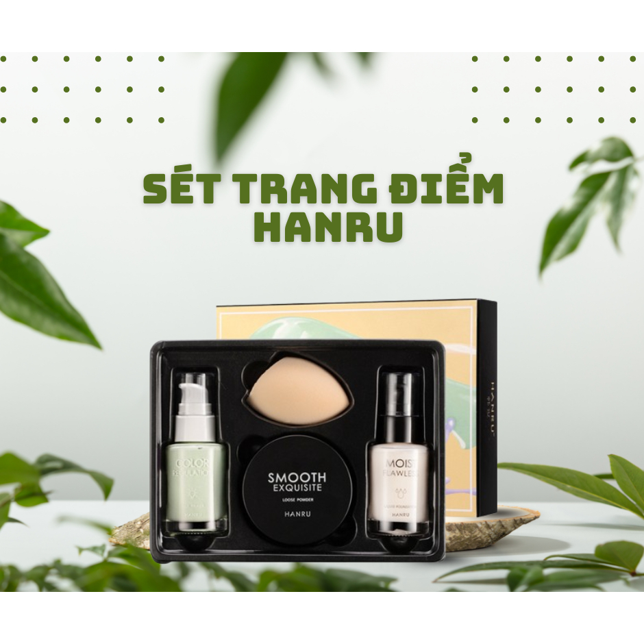 Set Trang Điểm 4 món  PRETTY MAKEUP MSMEESHU HANRU tiện dụng