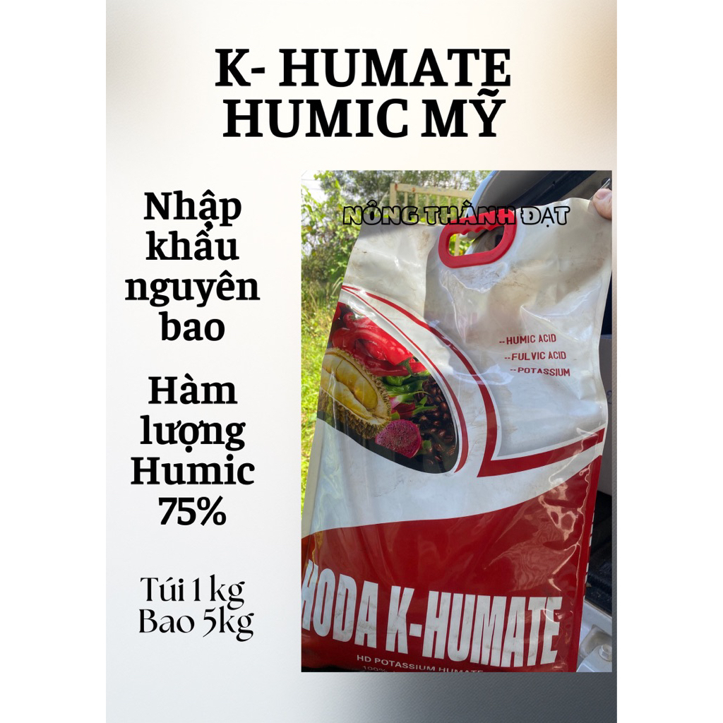 Phân humic mỹ, nhập khẩu nguyên bao , humic kích rễ gói 1kg bao 5kg
