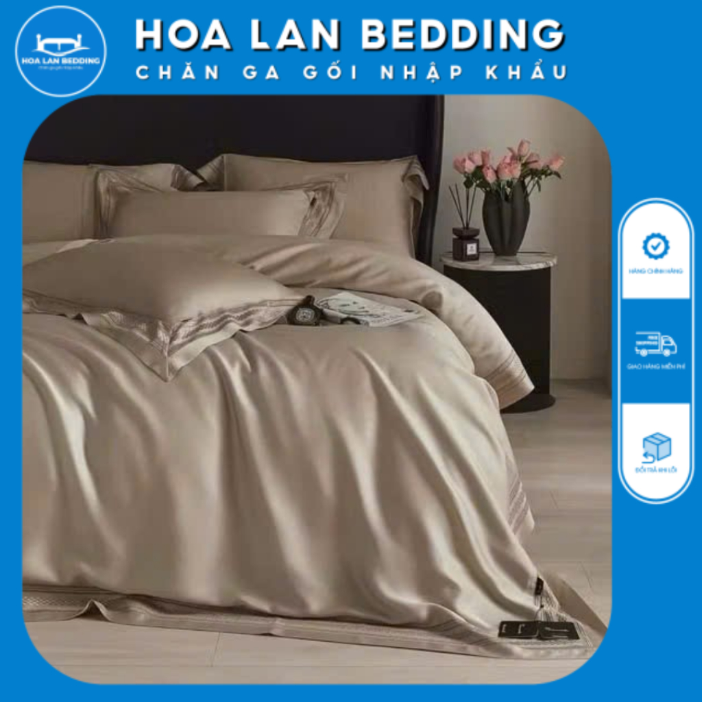 Set 4 món Tencel FREEMONDE cao cấp mềm mại sang trọng chăn 4 mùa hoặc vỏ chăn cho bạn thoải mái lựa 