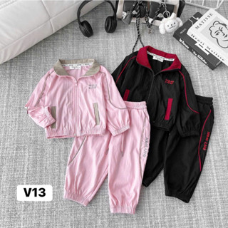  Bộ Quần Áo Gió LNDung V13 cho bé gái từ 8kg đến 35kg ấm áp mùa đông  QiQi V13  